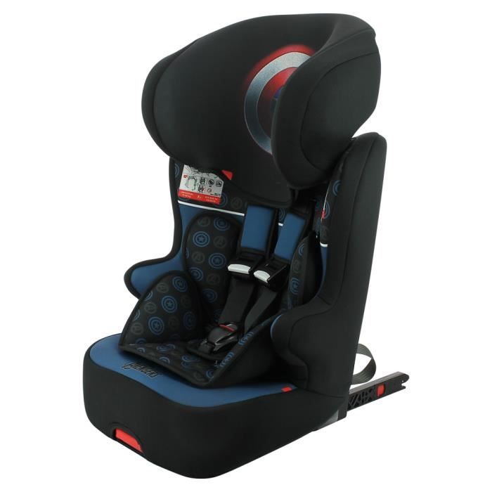 Siège Auto Enfant Marvel Spiderman ISOFIX 100-150 Cm - Siège Auto Homologué Avec Graphismes Super Héros