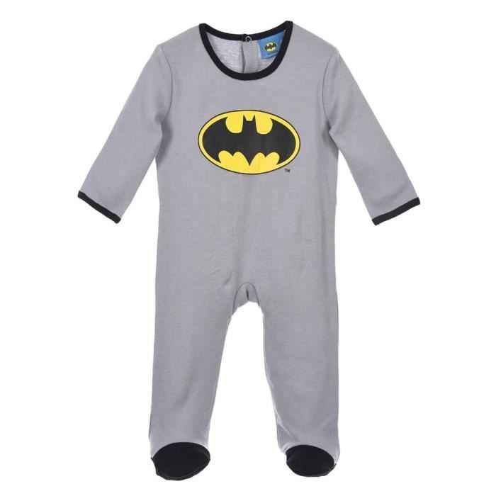 Pyjama Coton Bebe Batman Gris Noir De 3 A 24mois Gris Noir Cdiscount Pret A Porter