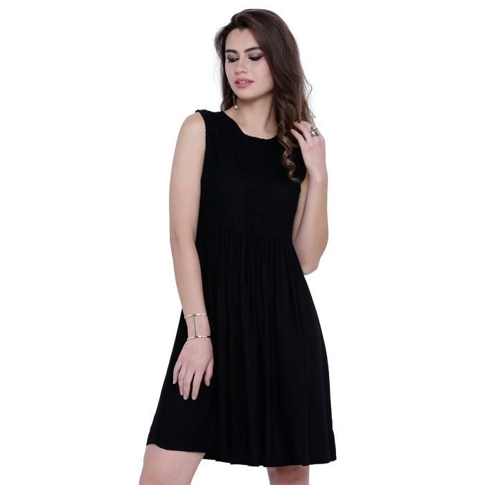 robe noire decontractee