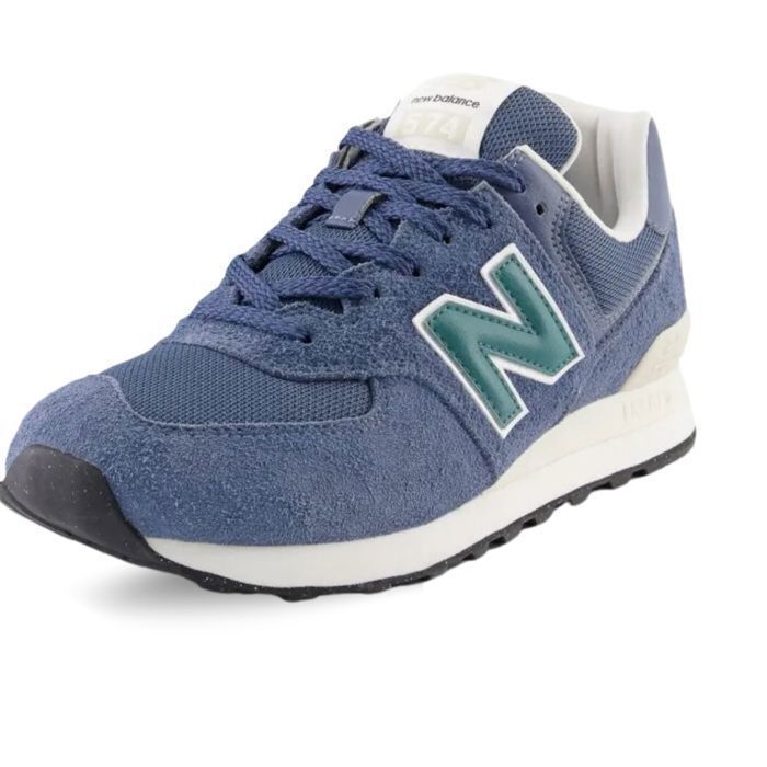 New Balance Chaussures Homme NEW BALANCE U574SNG Bleu - Lacets - Plat - Textile