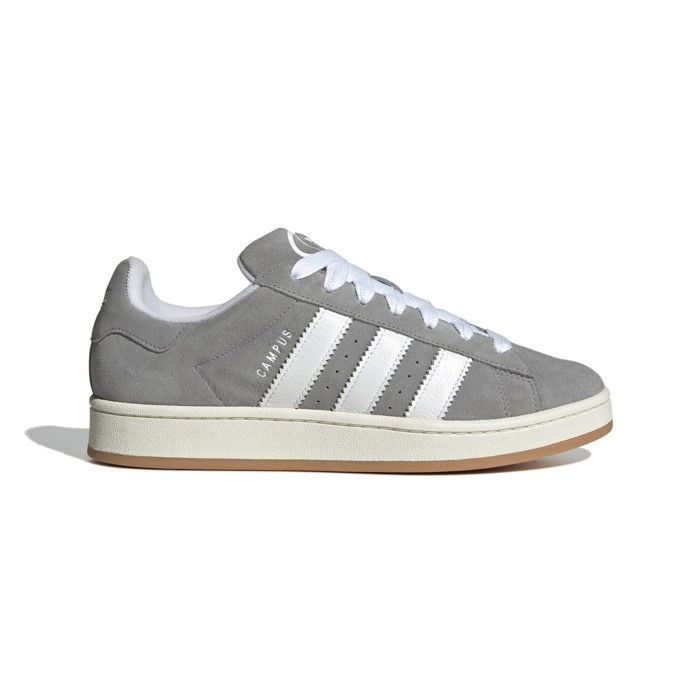 Chaussures Adidas Campus 00S Homme Gris HQ8707 ADIDAS Cuir Lacets Plat