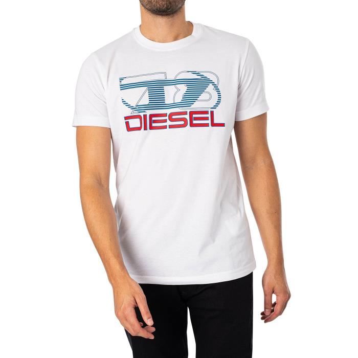 Diegor T-Shirt Graphique - Diesel - Homme - Blanc