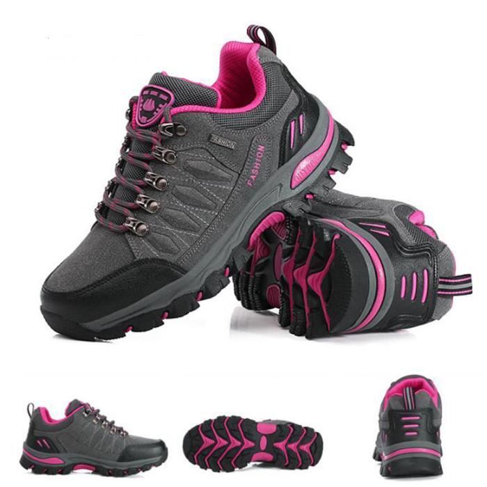 Jungle Chaussures Femme Marche Randonnée Marche Respirant Quotidien Sport -  Gris Gris - Cdiscount Chaussures