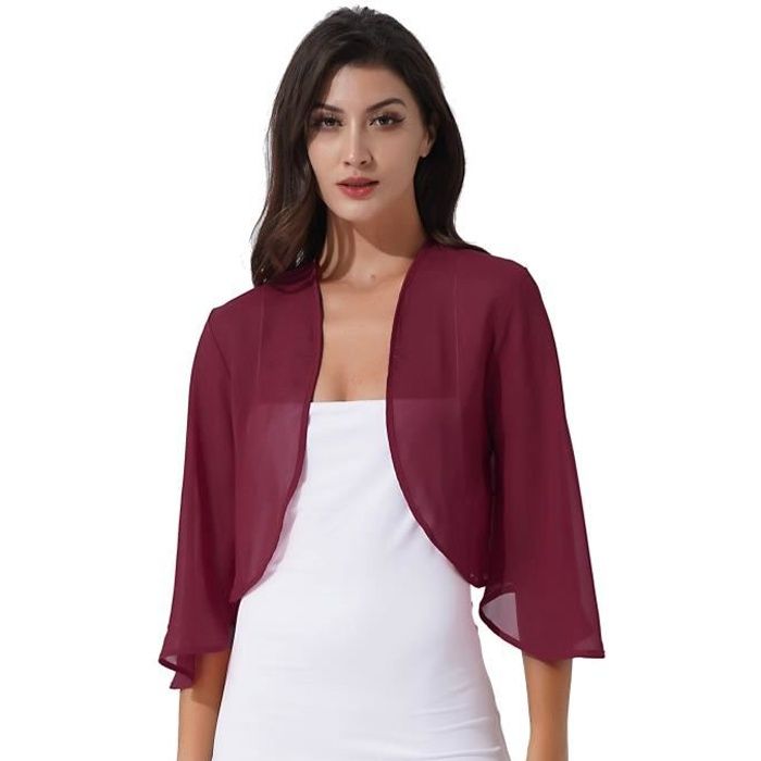 Boléro bordeaux on sale mariage
