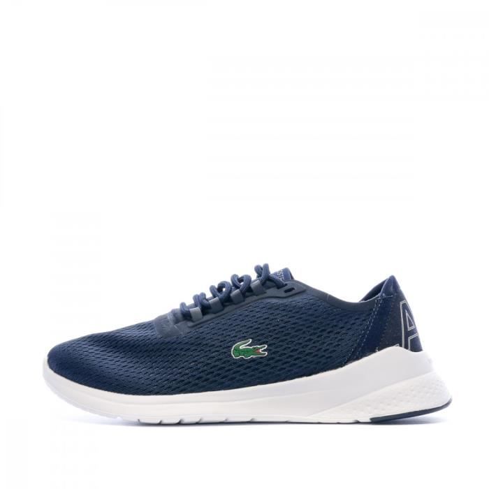 basket lacoste femme bleu marine