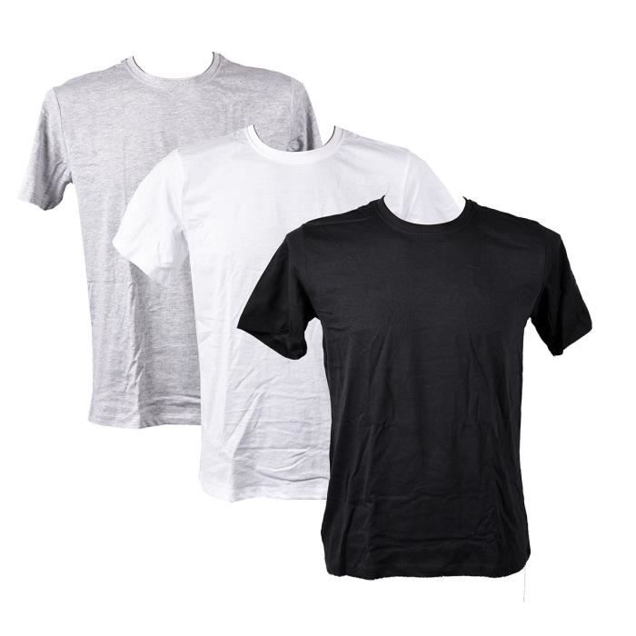 T shirt homme CHRISTIAN LACROIX en Coton Confort et Qualité Pack de 3 T Shirts Col rond 0230