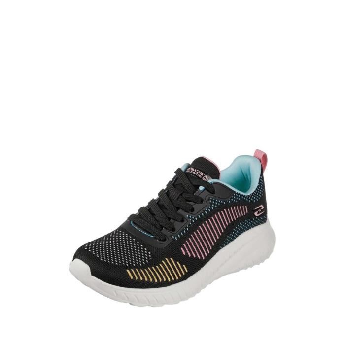 Baskets Sport Femme - SKECHERS - Ref 56708 - Textile - Noir - Talon Droit