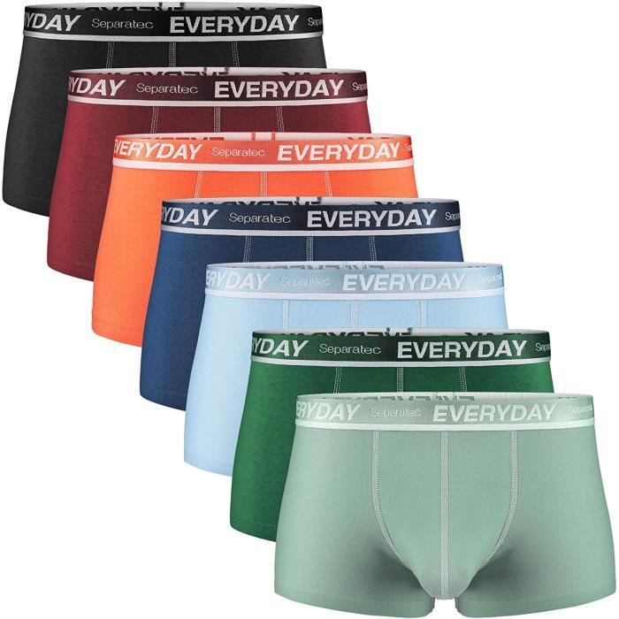 DAVID ARCHY Lot De 3/4 Boxers Homme Micro Modal Sans Couture - Poches Séparées, Ultra-Doux, Taille Confortable