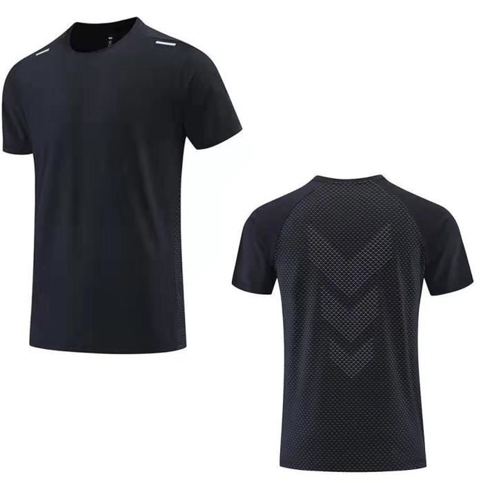 T-shirt Sport Anti-Transpirant Texfit (Lot de 2) - Maillot Respirant  Manches Courtes Homme pour Entrainement, Running, Fitness, Gym