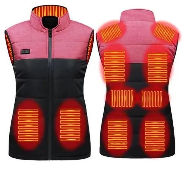 Gilet Chauffant Pour Femme Sans Manches | Léger, Chauffage Rapide, USB, Pour Randonnée, Camping, Hiver