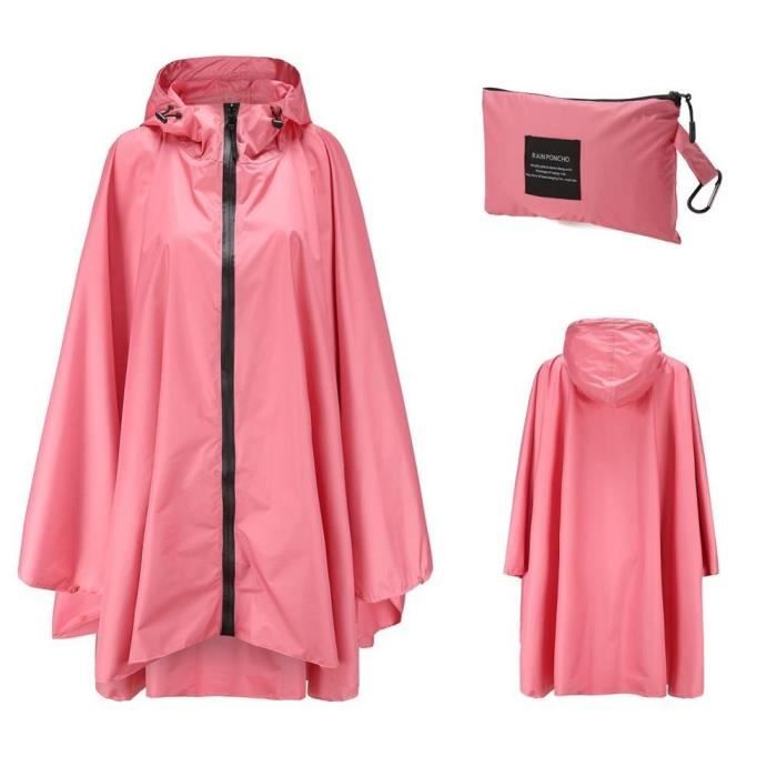 Lot De 4 Ponchos De Pluie Imperméables Adultes, Jetables, Avec Capuche, Randonnée Camping