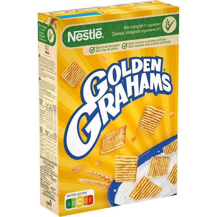LOT DE 6 - GOLDEN GRAHAMS : Céréales au miel 375 g