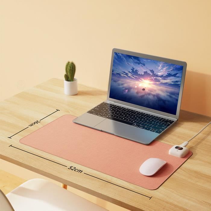Tapis De Souris Chauffant électrique, Affichage De La Température, Garde L'hiver, Main Chaude Pour Ordinateur De Bureau, Clavier De Bureau