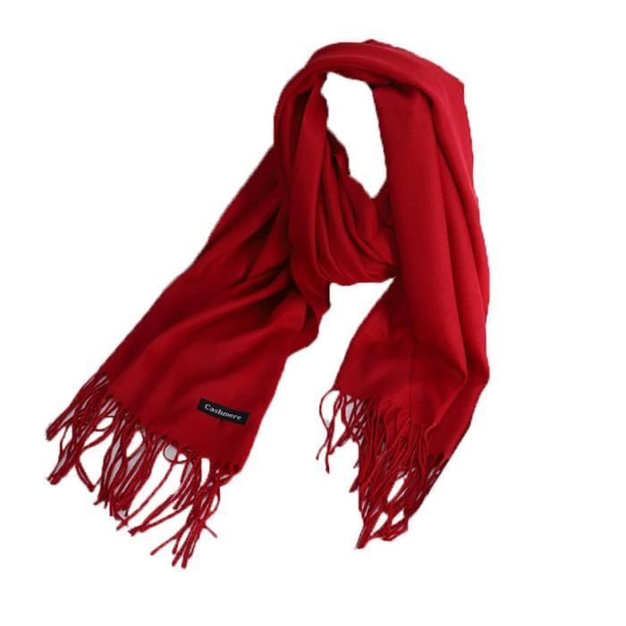 Écharpe de couleur unie unisexe pour homme et femme de printemps été et automne Écharpe de couleur unie unisexe pour homme et femme de printemps été et automne