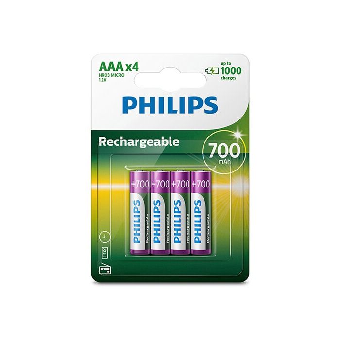 Piles Au Lithium Rechargeables Avec Chargeur ( 4 Piles AA + 4
