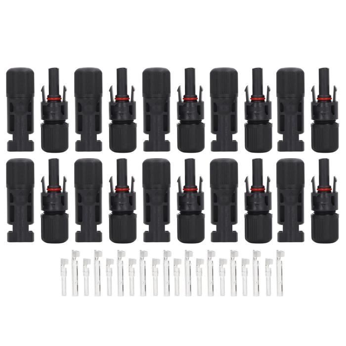 20 Paires Connecteurs Solaires HOVIN - Compatible 2.5/4/6mm² - Pour Panneaux Photovoltaïques