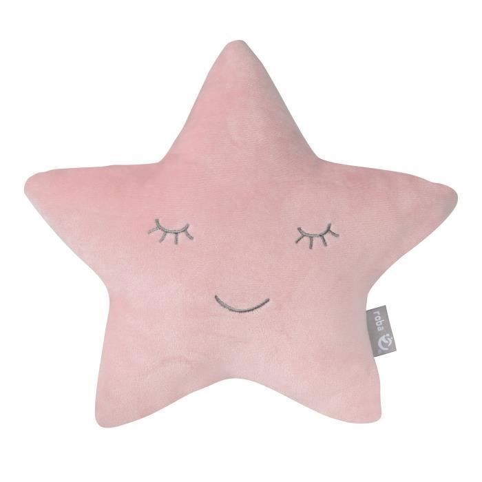 Coussin Étoilé en Peluche pour Enfant - ROBA Style - Rose - 0 mois et plus Coussin Étoilé en Peluche pour Enfant - ROBA Style - Rose - 0 mois et plus