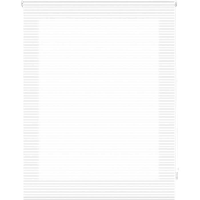 Store Enrouleur Translucide Uni INTERBLIND 180x175 Cm - Tissu Polyester Beige - Mécanisme à Chaîne Avec Sécurité Enfant | Store Fenêtre Intimité Lumière