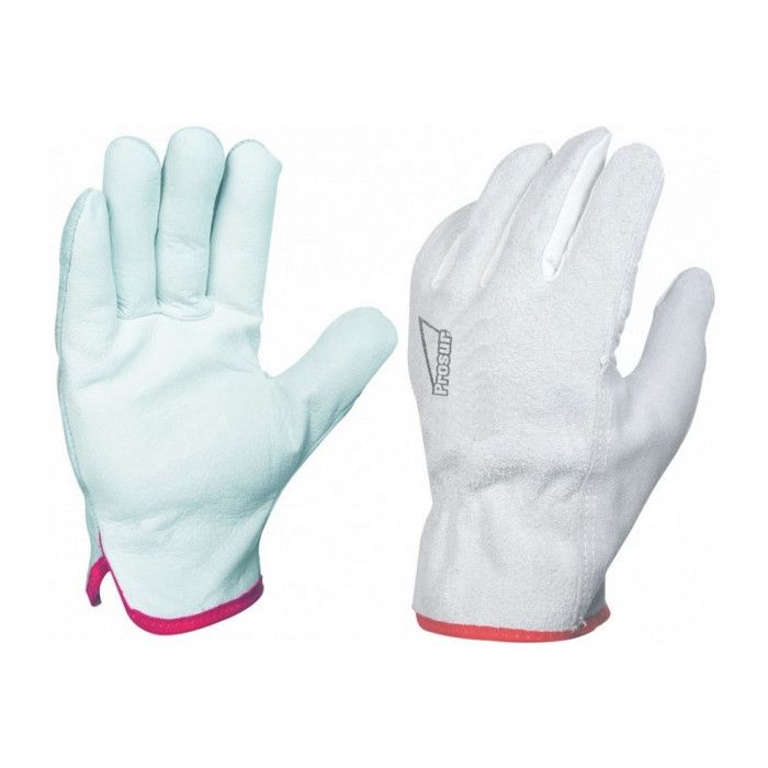 9 Gants Cuir Fleur ET Croute Taille