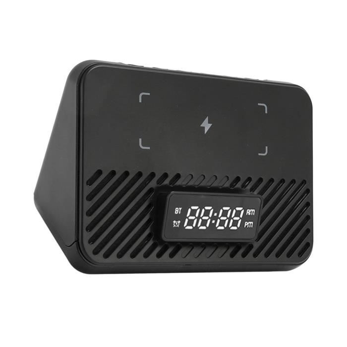 Enceinte Bluetooth Réveil Avec Chargeur 15W – Lumière Ambiante, Moniteur Bureau N3U9