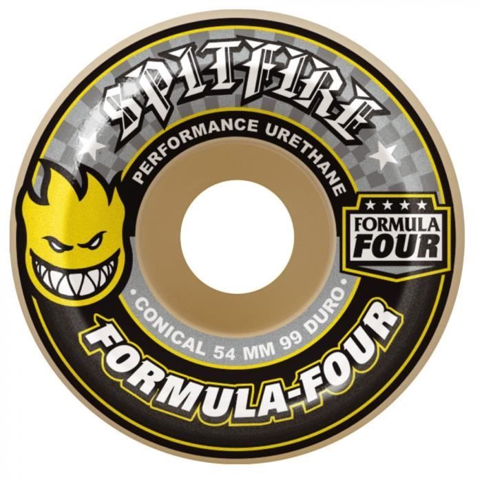 Spitfire Bighead Jeu De 4 Roues De Skateboard 54mm – Dureté 99a, Uréthane Haute Performance, Logo Iconique