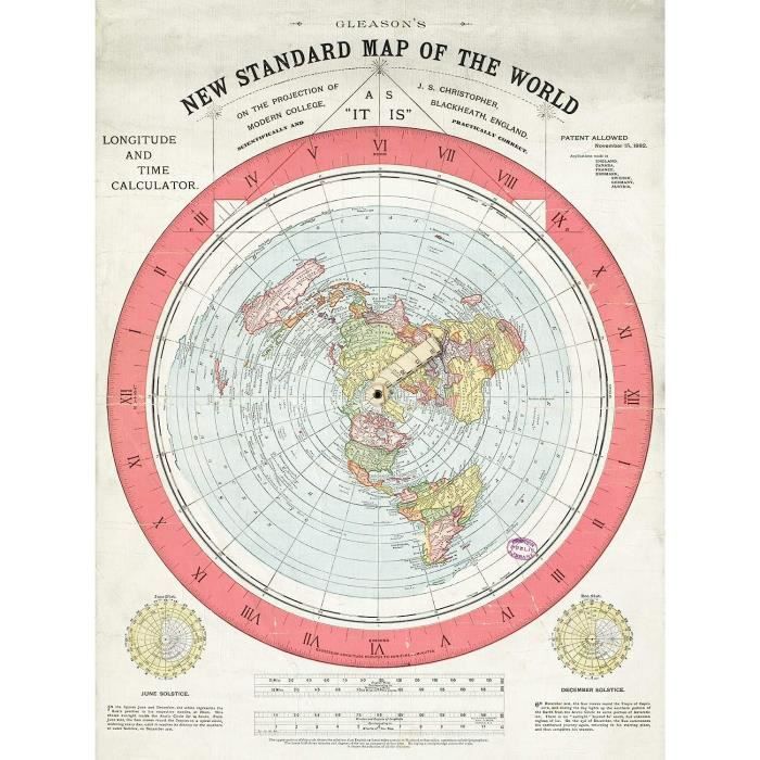 Flat earth wall on sale