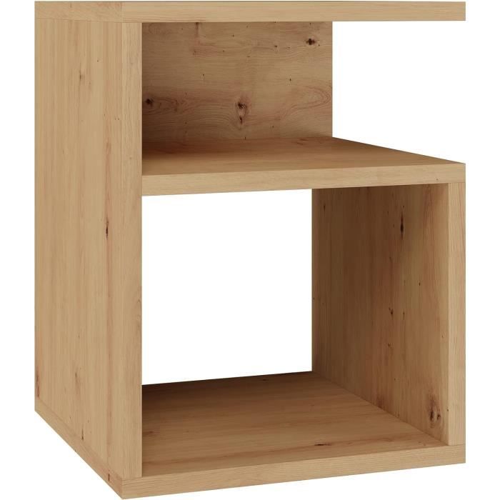 Nachtkastje Mia wit - 40cm breed, 48,5cm hoog en 34cm diep