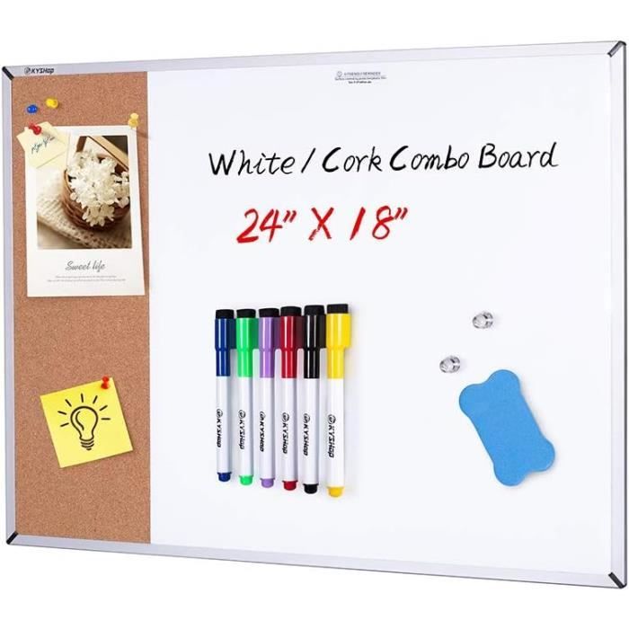 Tableau Blanc Basic Magnétique Laqué 90x120 Cm | Tableau Blanc SAM - 6