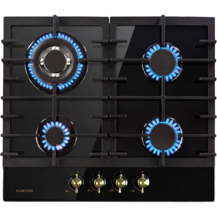 KLARSTEIN Victoria Plaque de cuisson gaz 4 feux, cuisinière à gaz
