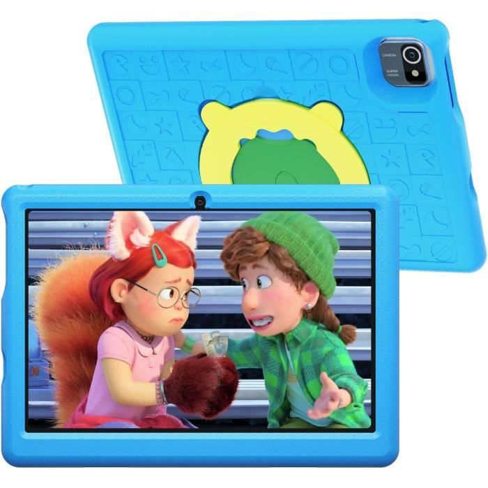 Tablette Android 14 Enfants 10 Pouces - 22 Go RAM + 128 Go ROM - Contrôle Parental - 8000 MAh - Avec Étui Kid-Proof Vert
