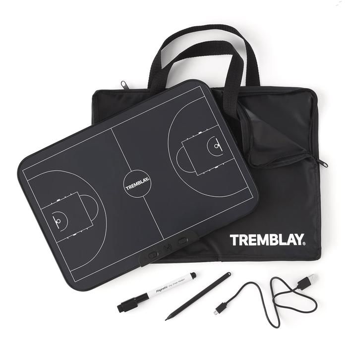 Tablette Tactique De Basketball Sans Encre POWERSHOT - Format A4 (35x22 Cm) - Écran Effaçable, Stylet Inclus