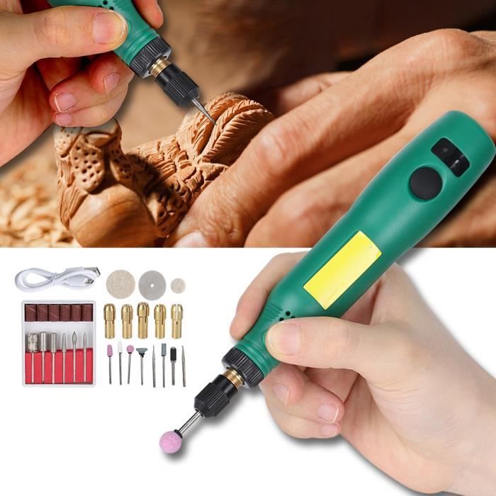 Mini Stylo USB Neufu Kit De Mini Stylo De Gravure Broyeur Electrique À Vitesse ...