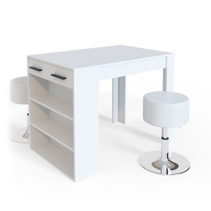 TABLE DE BAR Table mange-debout Table lounge Repose Anthracite chêne