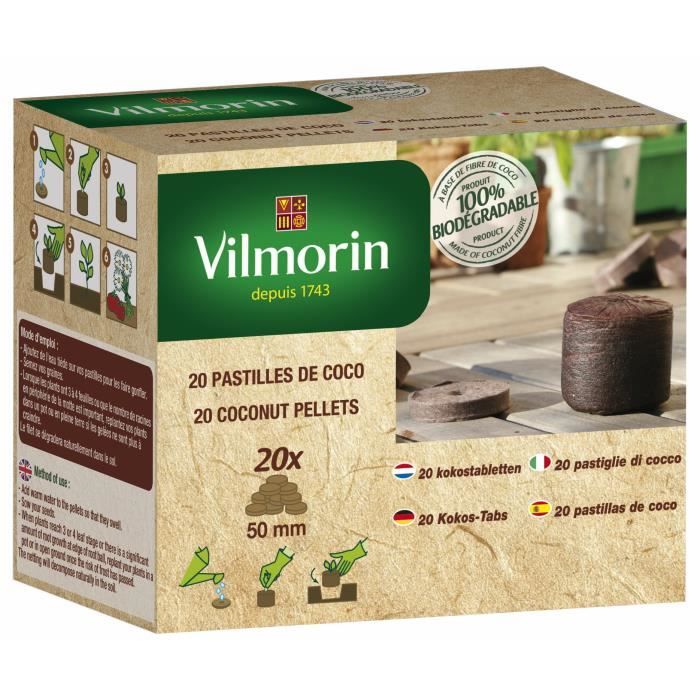 Lot 50 Pastilles De Coco Nutritives 30mm - Terre Pressée Coco Pour Germination & Semis Plantes