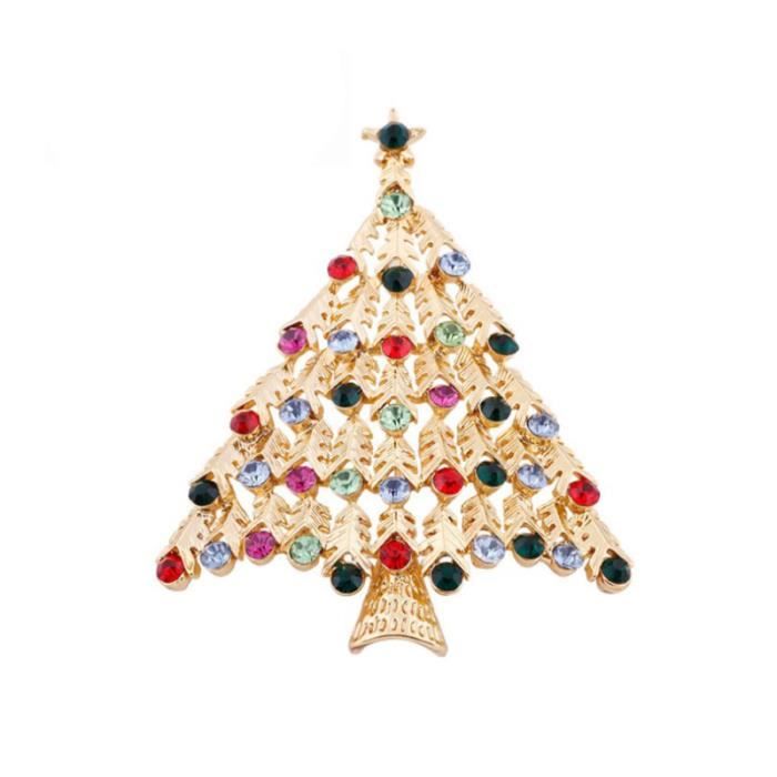 Broche avec chaîne et anges, pendentif en strass, broche métallique