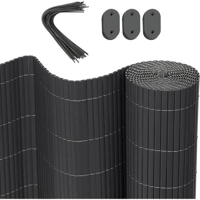 Brise Vue Jardin WOLTU 1x20m PEHD 180g/m² - Filet Occultant Vert Avec Attaches - Protection Soleil Vent