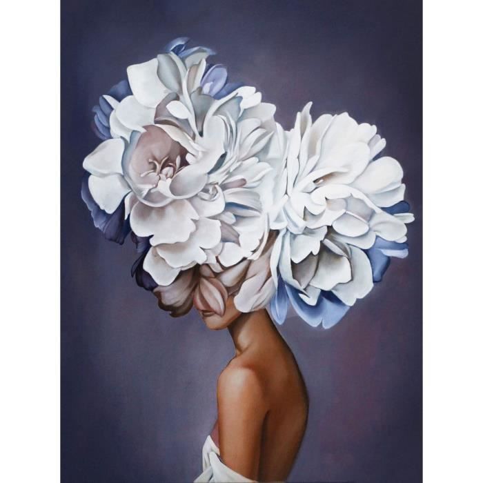 Peinture à L'huile Par Numéros,Rose Fille,Fond En Bois,Peinture Par Numéros,Pour Adultes Et Enfants Débutants,Peinture à L'huile Par Numéros Sur Toile,Cadeau Parfait,40x50 Cm,Sans Cadre