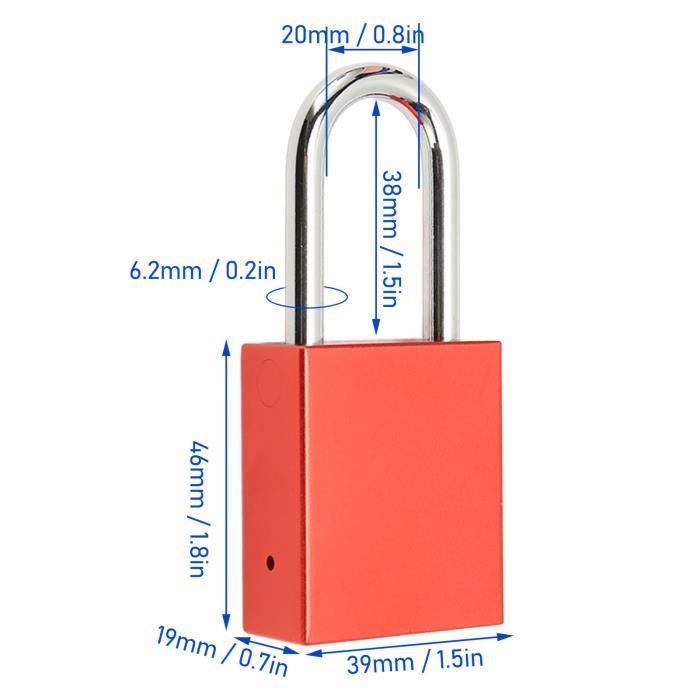 Cadenas De Sécurité Réglable Avec Câble Vinyle - Acier Inoxydable 304, Longueur 18 Pouces - Pour Consignation LOTO - 10