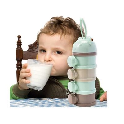 Doseur Lait En Poudre Bébé 4 Compartiments Portable - Boîte Doseuse Voyage Rehmanniae