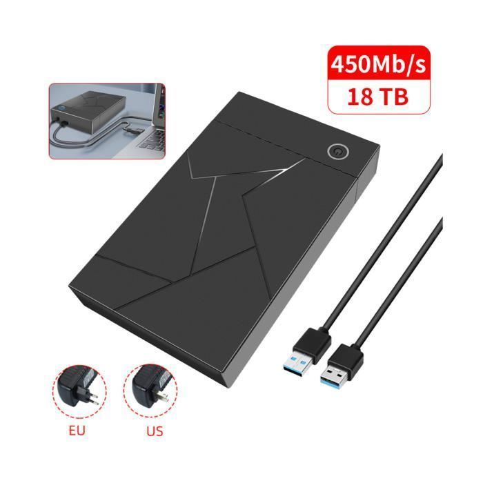 CS-17393-boîtier pour disque dur de 3.5 pouces. Type C. SATA vers USB 3.1. Support pour disque