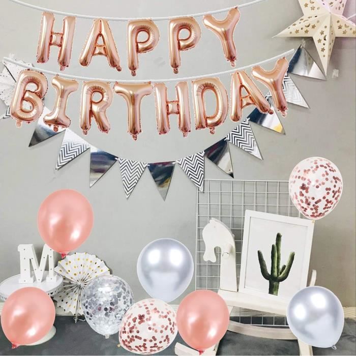 Decoration Anniversaire 17 Ans Fille, Ballons 17 Ans Anniversaire Fille