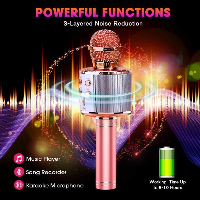Bonaok Microphone karaoké bleu - acheter sur