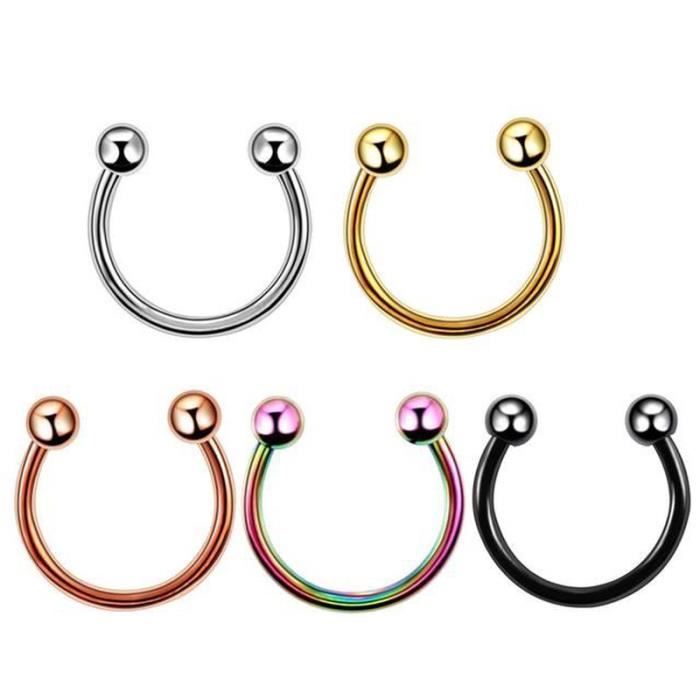 OUFER Body Piercing Bijoux Pour Piercing De Nez 22G En Titane Lot OUFER Body Piercing Bijoux Pour Piercing De Nez 22G En Titane Lot