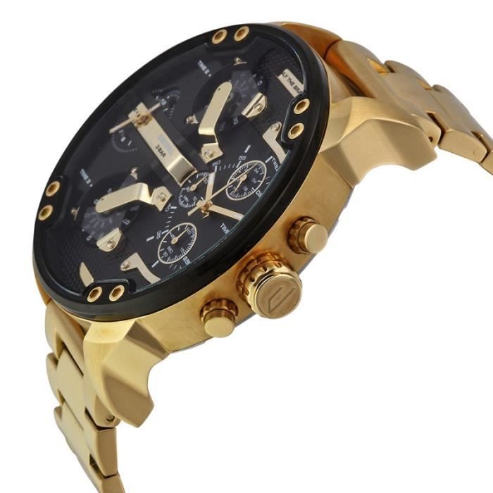 Montre diesel sales plaque or