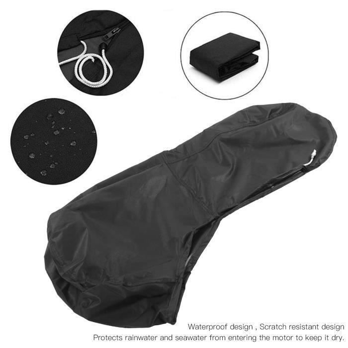 Housse de protection complète pour moteur hors-bord - Tissu Oxford 600D - Imperméable - Noir - 20 à 30 CV Housse de protection complète pour moteur hors-bord - Tissu Oxford 600D - Imperméable - Noir - 20 à 30 CV