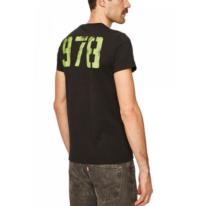 T shirt ecriture discount col