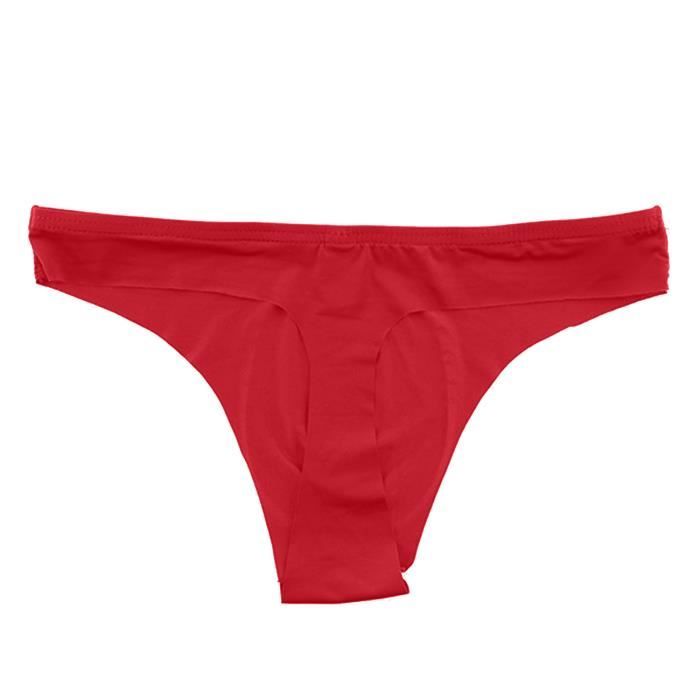 Slip Pour Homme sans couture taille basse sexy en soie glac e