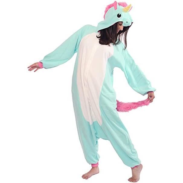 Hiver Kigurumi Pyjama Licorne Bleu Adultes DEGUISEMENT Cdiscount Jeux Jouets