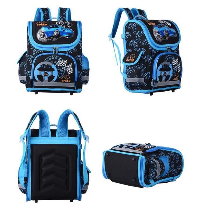 Sacoche Gar on Voiture Vitesse Course Imprim Cartable Cdiscount