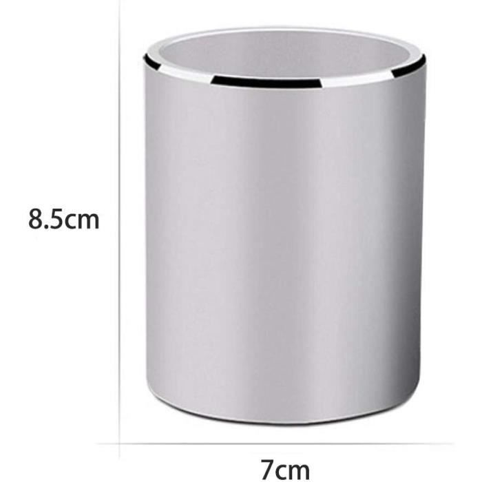 Organisateur Bureau Cristal Argenté - Pot à Pinceaux Et Fournitures 10.5cm Pour Coiffeuse